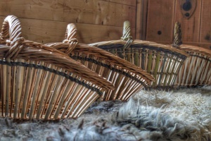 Skovstuen Pil, Basketmaker Silja Levin, frame basket, rammeverkskurv