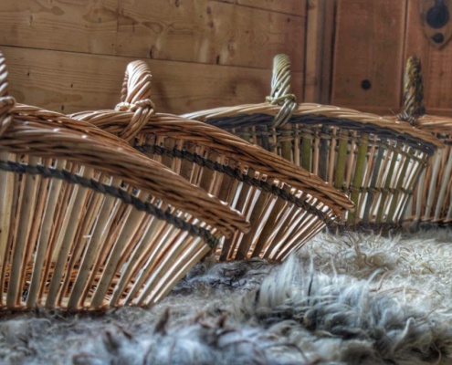 Skovstuen Pil, Basketmaker Silja Levin, frame basket, rammeverkskurv